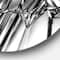 Designart - Black White Crystal Background' Abstract Round Circle Metal Wall Art